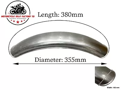 Short Front Mudguard PLain Metal Ideal For Scrambler / Cafe Racers. BMW Honda. • $59