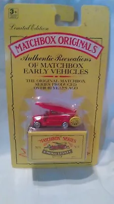 Matchbox-Limited Edition 1992/Authentic Recreations No. 9 Fire Engine #11963. • $2.98