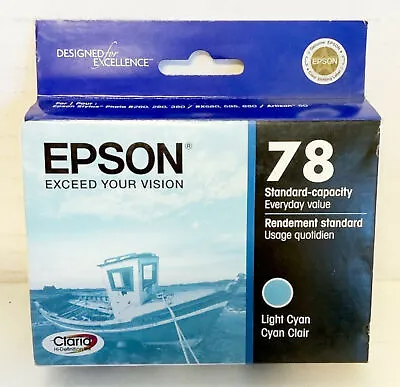 SEALED Epson 78 Claria Hi-Definition LIGHT CYAN Standard Ink Cartridge EXPIRED • $12.30