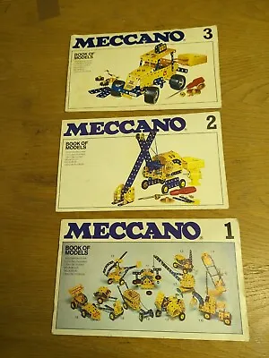 1978 Meccano Set No 1 & 2 & 3 Book Of Models • £28