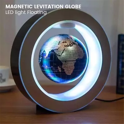 Levitating Lamp Magnetic Floating Globe LED World Bedside Home Decoration Light • $69