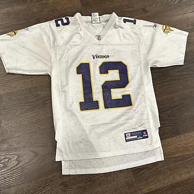 Reebok Percy Harvin #12 Minnesota Vikings Football Jersey; Youth Sz Large; White • $16.39