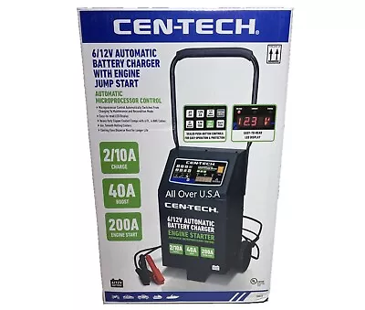 2/10/40/200a 6/12v Automatic Battery Charger With Engine Jump Start • $239.99