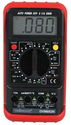 Multimètre Numérique Actuel Mesure AC Max 15A Actuel Pour VELLEMAN INSTRUMENTS • $109.76