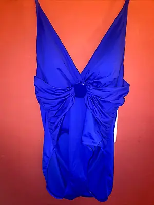 Magicsuit Size 16 Blue One Piece Halter Style Swimsuit NWT MSRP $164 • $58.50