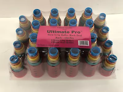 Ultimate Pro Smooth MAGNETIC ROLLER SETS Style Grip With RACK ~144 Rollers NIP!! • $22