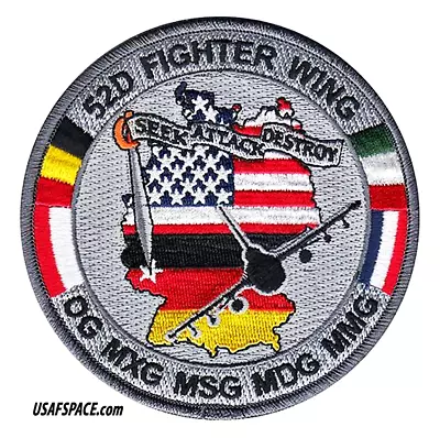 USAF 52nd FIGHTER WING -52 FW-F-16CJ- Spangdahlem AB Germany-ORIGINAL VEL PATCH • $11.95