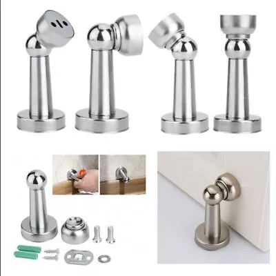 Magnetic Door Stop Holder Stainless Steel Home Office Door Catch Fitting Screws • $6.22