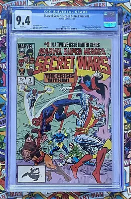 MARVEL SUPER-HEROES SECRET WARS #3 - JUL 1984 - 1st TITANIA - CGC (9.4) NM HOT!! • £79.99