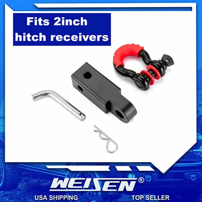 WEISEN 2  Receiver Hitch + 3/4  D-ring Shackle Tow Mount For Recovery &Towing • $25