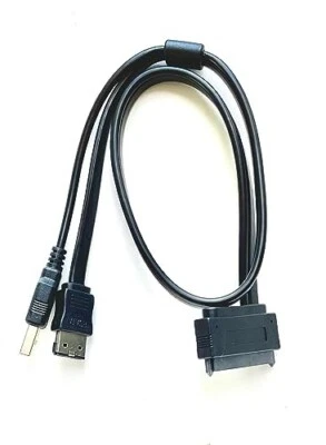 2 In 1 Hard Disk Drive SATA 22Pin To ESATA Data USB Powered Cable Adapter 50cm U • $31.95