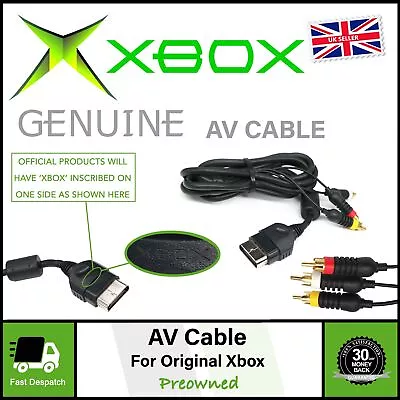 Official Microsoft Xbox Cables Scart Blocks Power Adaptors Supply PSU Brick • £6.97