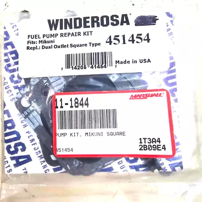 Winderosa - 451454 - Fuel Pump Repair Kit Mikuni Square Pump • $19.99