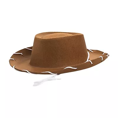 Children's Rope Wearing Cowboy Hat Western Party Large Hat With Rope Wide Hat • $10.89