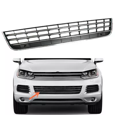 Front Bumper Lower Grill Grille Black Chrome Air Intake Fit For VW Touareg 11-14 • $44.50