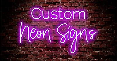 Any Text HERE Any Name Custom Made Customize Personalized LED Neon Light Sign • £24