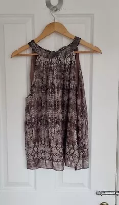 BNWT Velvet By Graham And Spencer Blouse Vest Top Shimmer M 12 14 £180 • £17