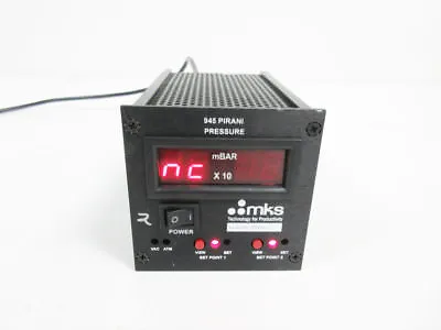 Mks 945 Digital Pirani Pressure Controller 120 Volts Mbar Readout 945-a-120-mb • $237.49