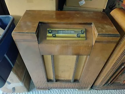 Silvertone Sears Roebuck 8590 Tube Radio Floor Console Antique Brown  • $125