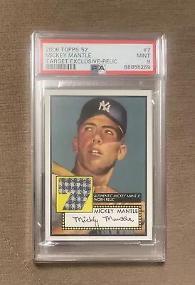 2006 Topps '52 Mickey Mantle Target Exclusive-Relic Card #7 PSA 9 - Yankees • $26