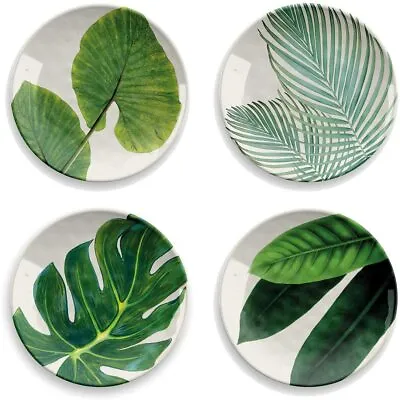 £22 • Buy Epicurean Set Of 4 Amazon Floral Design Melamine Side Plates 22cm Picnic Dining