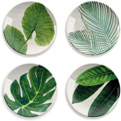 £22 • Buy Epicurean Set Of 4 Amazon Floral Design Melamine Side Plates 22cm Picnic Dining