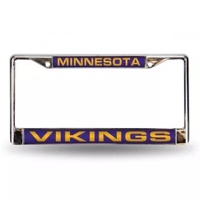 Minnesota Vikings Laser Chrome License Plate Frame - FCL3101 • $25.99