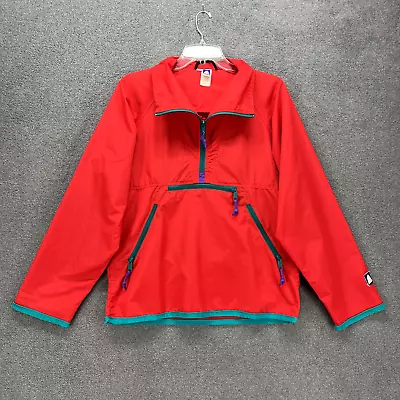 Vintage Sierra Designs Adult Small Red Pullover Windbreaker Rain Jacket 90s • $30.59