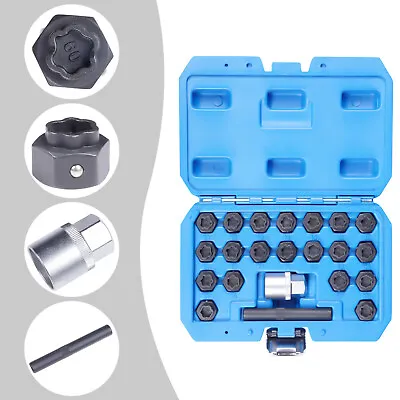 22pcs Wheel Locking Lug Nut Master Key Set Lock Removal Tool For BMW Universal • $47.94