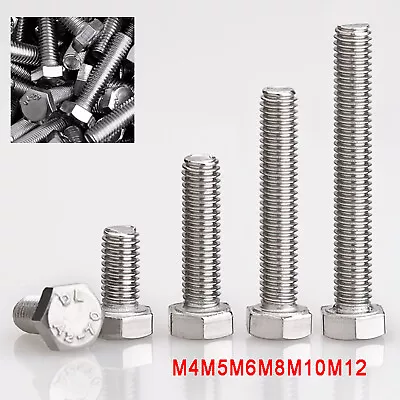£1.79 • Buy Left Hand Thread M4M5M6M8M10M12 A2 Stainless Steel Hexagon Head Screws Hex Bolts