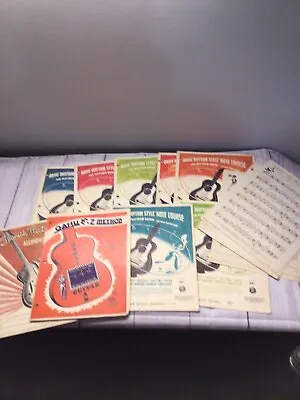 Vintage 40s & 50s Oahu Rhythum Style Note Course Sheet Music Guitar 9 Softcover • $11.95