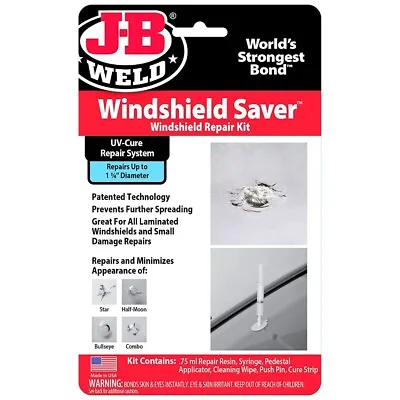 $32.95 • Buy JB Weld Windshield Saver Windscreen Repair Kit J-B 2100 Fix Stone Chip DIY