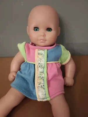 Vtg  Zapf Creation Baby Doll 54/a4 Vinyl Cloth Body Sleeping Blue Eyes 11  (b13) • $25