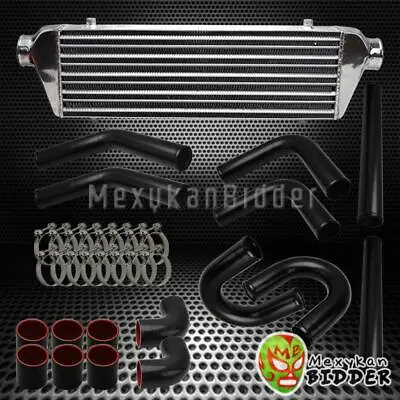 Universal Black 2.5  Aluminum DIY U Pipes Piping Kit + Chrome FMIC Intercooler • $205.49