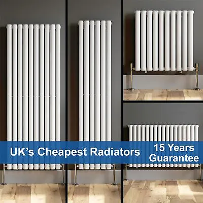 Horizontal Vertical Designer Radiator Column Oval Tube Panel Rad Central Heating • £53.97