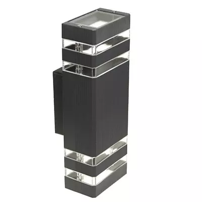 £25 • Buy Santa Anthracite 2 Way Outdoor Feature Wall Light Lantern Up Down For GU10 LED