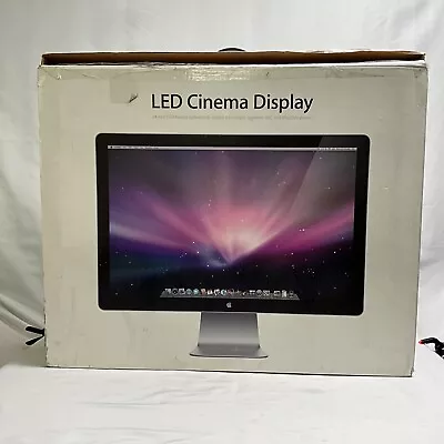 Apple Cinema Display 24  LED Aluminum A1267 MB382LL/A 1920x1200 2008 USB MagSafe • $149.99