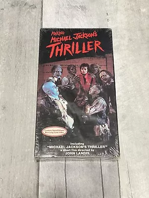 RARE Vintage Making Michael Jackson's THRILLER  VHS Video 1983 Sealed Read • $95