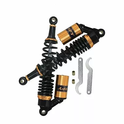 Pair Universal Motorcycle Shock Absorber Rear Suspension Air 360mm 370mm 14  • $109.83