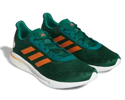 Adidas Supernova Miami Hurricanes The U Sneakers • $64.99