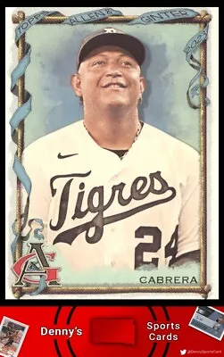 2023 Topps Allen & Ginter #139 Miguel Cabrera Detroit Tigers Baseball Card • $1.75