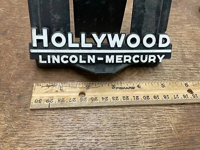 Vintage Emblem Dealership Hollywood Lincoln Mercury Florida Plastic • $15