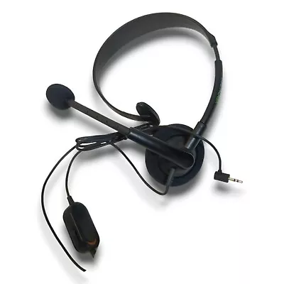 Original  Microsoft XBOX 360 Genuine OEM Black Wired Chat Headset With Mic  #15F • $9.99