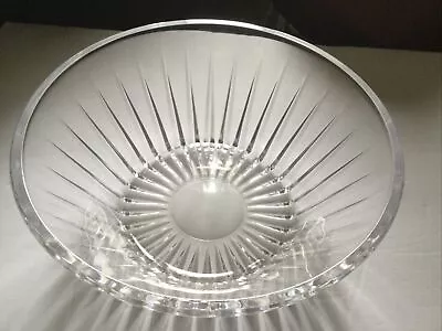 $16 • Buy Val St Lambert Balmoral Belgian Cut Crystal Round Bowl 9  By 3  Deep