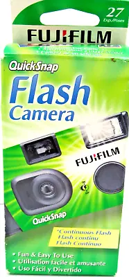 📷  NEW 27 EXP DISPOSABLE CAMERA   Fuji Film 08/2009 Quick Snap Flash -U • $12.50