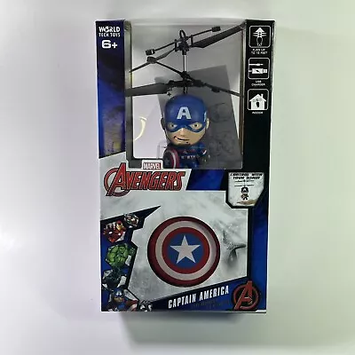 Marvel Avengers 3.5” Captain America Flying Remote Control UFO Helicopter NEW • $14.99