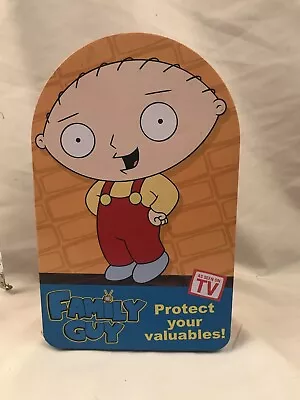 Family Guy Stewie Griffin “Protect Your Valuables!” Empty Boxer Short Metal Tin • £14.41