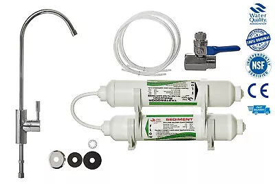 £37.90 • Buy 2 Stage Deluxe Tap Drinking Water Filter System With Faucet + Accessories