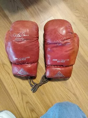 Vintage Pair Of Boxing Gloves Rocky Graziano Genuine Top Grain Leather • $10