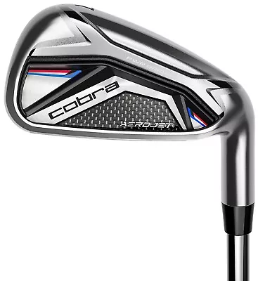 Cobra Golf Club AeroJet 5-PW AW Iron Set Stiff Steel New • $924.47